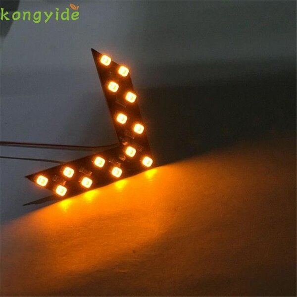 2 Pcs Arrow Panel For Car Rear View Mirror Indicator Turn Si