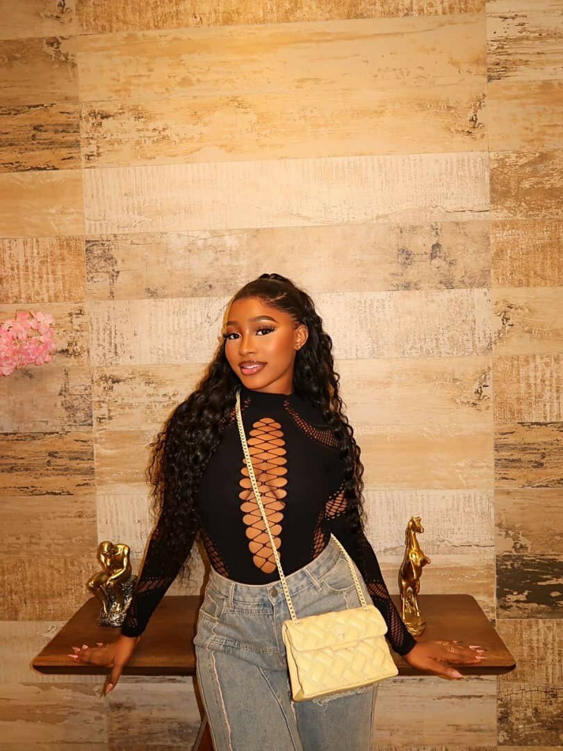 Half-High Collar Sexy Hollow All-in-one Knitted Top