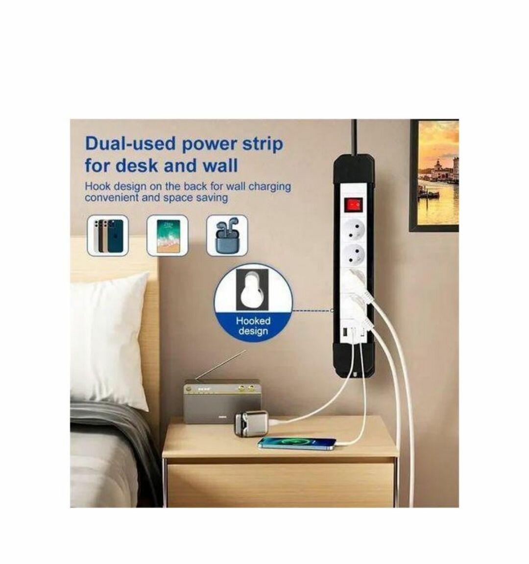 2 ralonge multiprise 5 troué