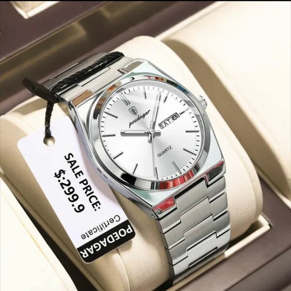 Montre bracelet acier homme