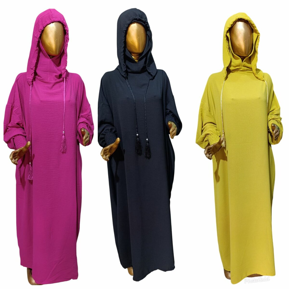 Abaya à capuche élégante