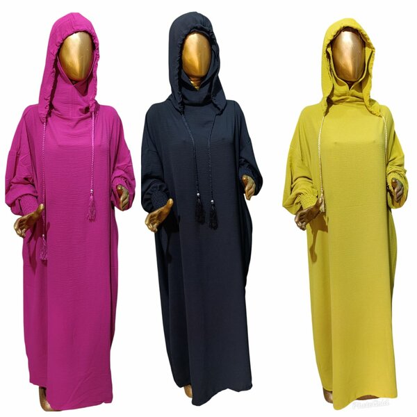 Abaya à capuche élégante