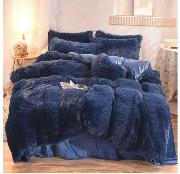 Parure de lit en fausse fourrure