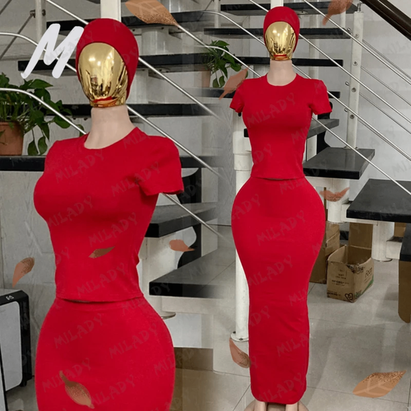 Robe Deux Pièces Élégante Femme