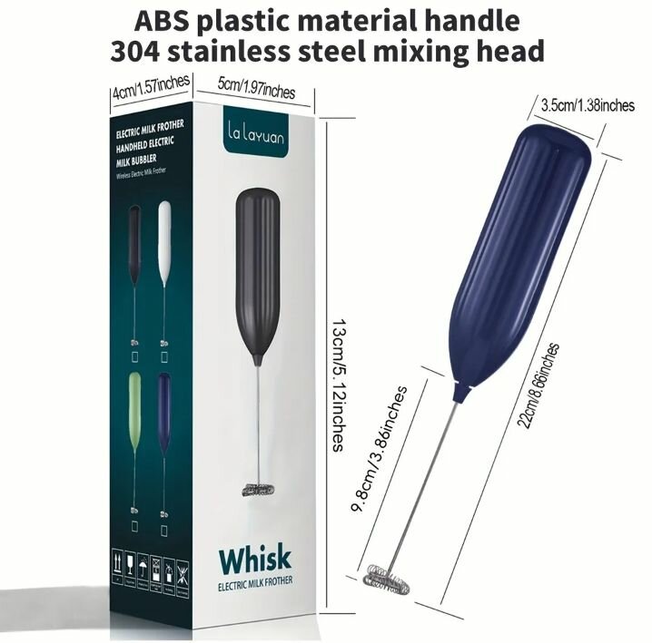 Electric Milk Frother, Mini Milk Foamer, Handheld