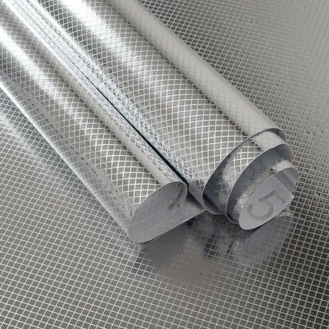 Papier adhésif argenté décoratif