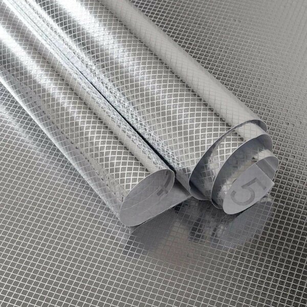 Papier adhésif argenté décoratif