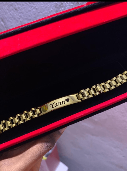 Bracelet en or personnalisable