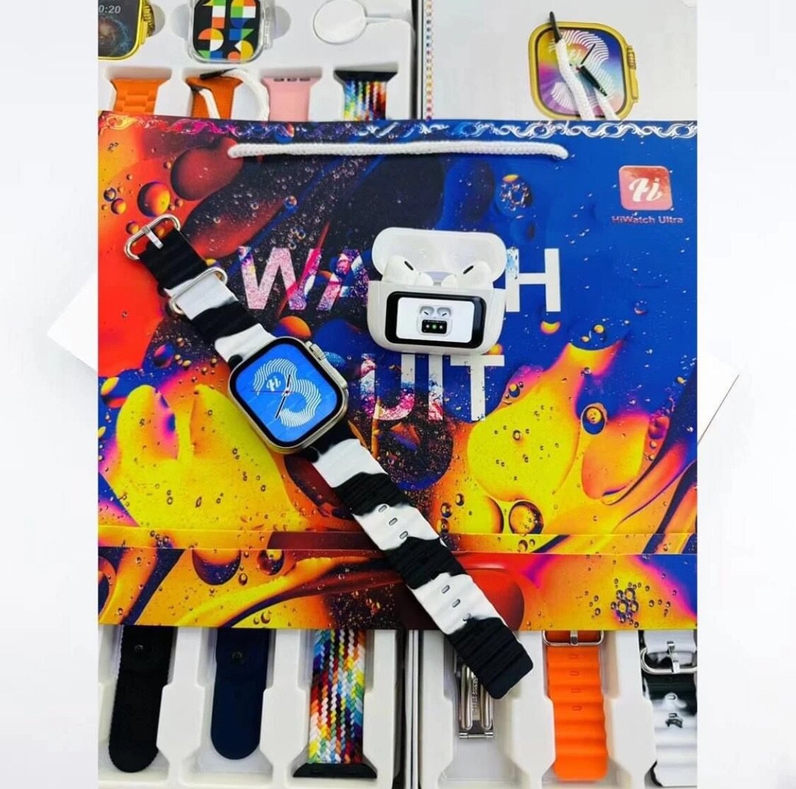 FREE Touch Screen Earbuds i-730 Ultra 3 Max Watch