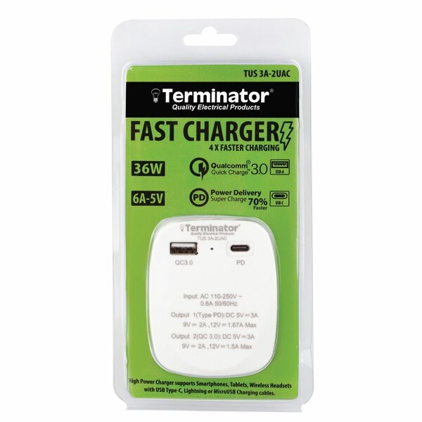 USB Fast Charger 2 Ports