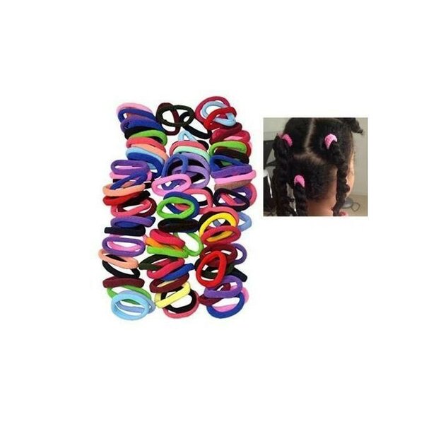 100 Pièces Élastiques cheveux