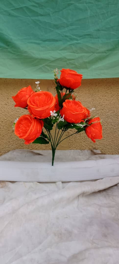 Vibrant Artificial Roses Bouquet