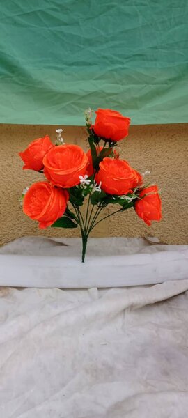 Vibrant Artificial Roses Bouquet