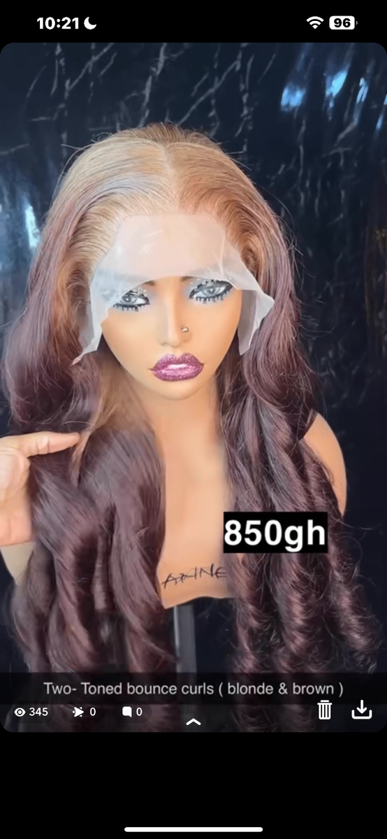 Frontal Bouncy curl wig