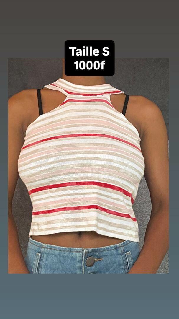 Débardeur rayé femme