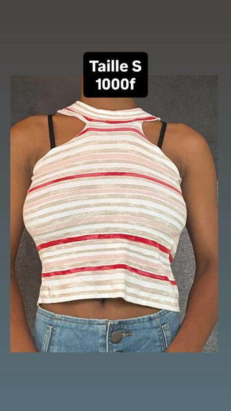 Débardeur rayé femme