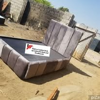 custom made bed with a high base