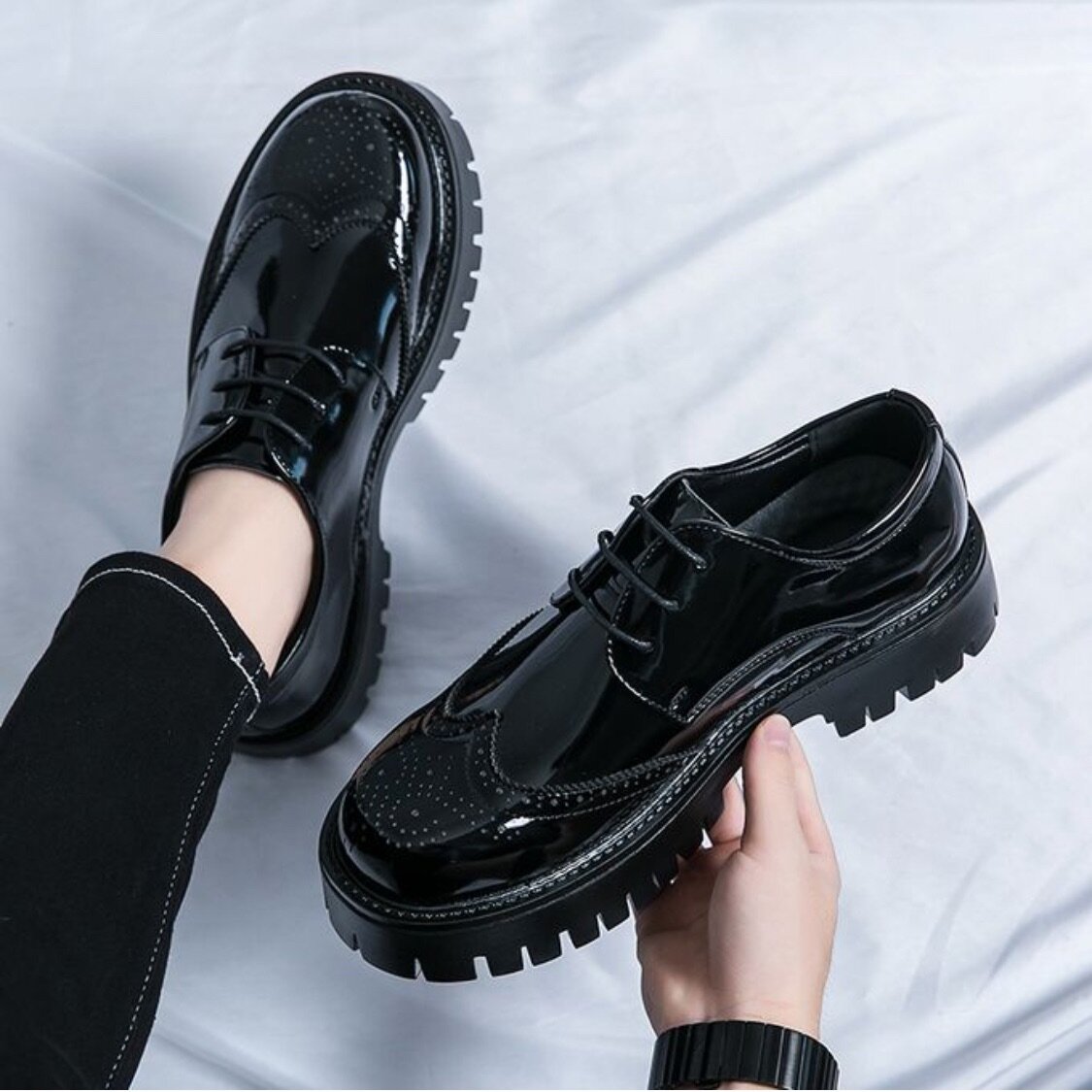 EUR 38-44 New Men's Brogue Lux