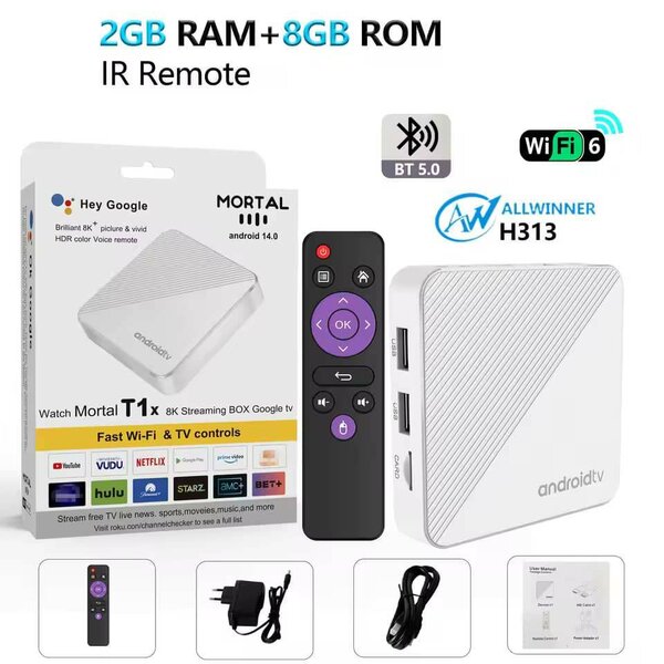 Box Android TV MORTAL T1X