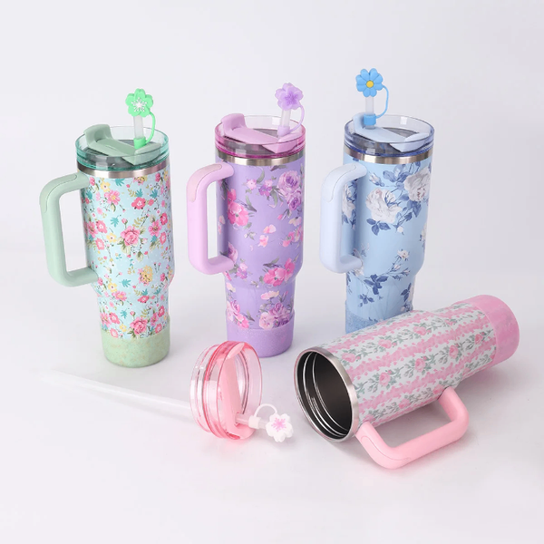 Gobelet Thermos à Fleurs
