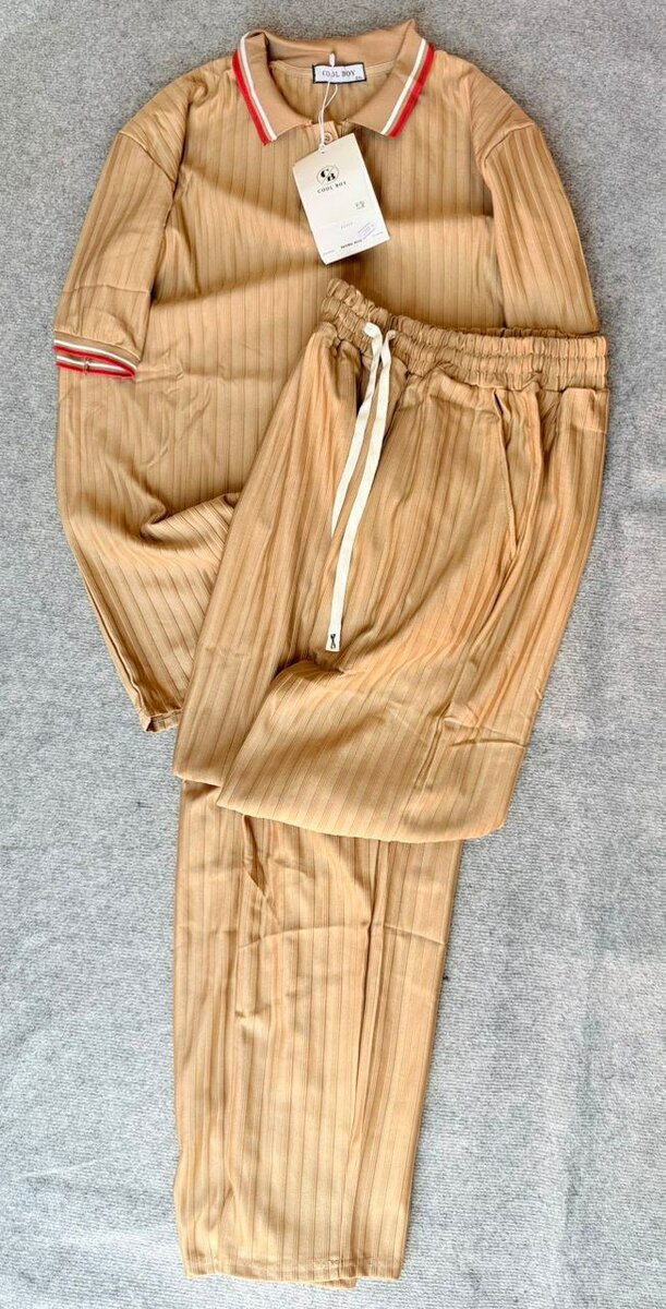 Pyjama rayé en coton doux