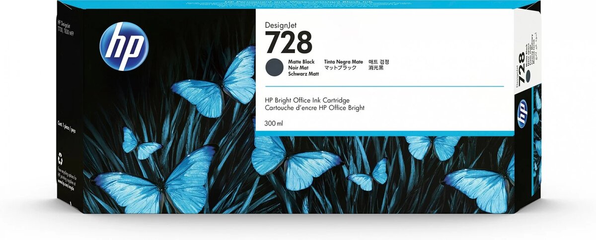 Cartouche HP 728 noire 300ml