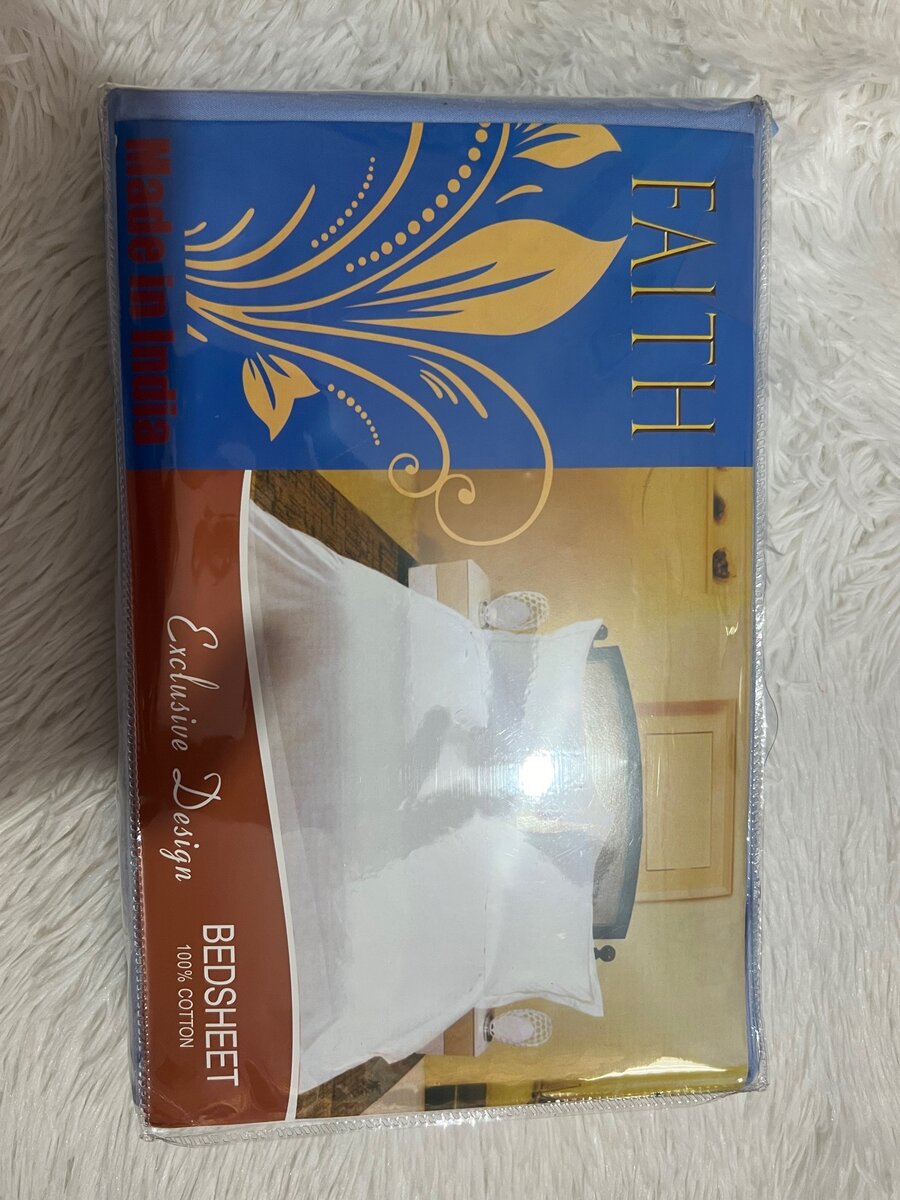 Cotton Student Bedsheet With One Pillow Case- Blue