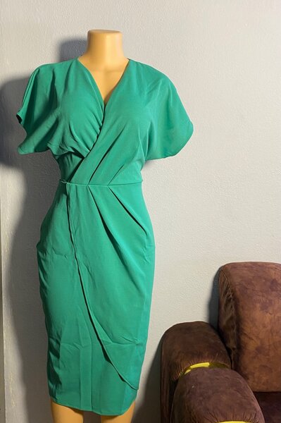 Robe Verte Élégante Femme