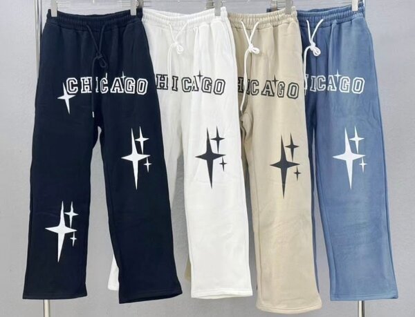 Pantalons décontractés graphiques tendance