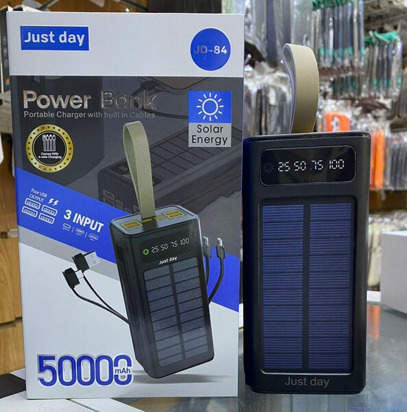 Solar Powered Power Bank 50,000 mah