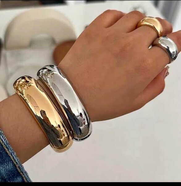 Bracelets élégants bicolores