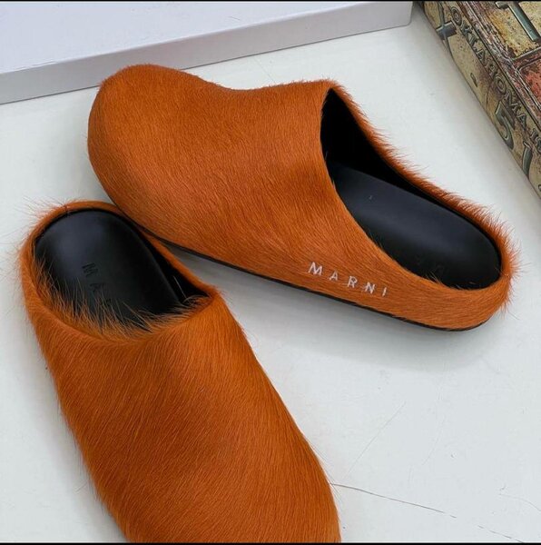 Marni fluffy half shoes