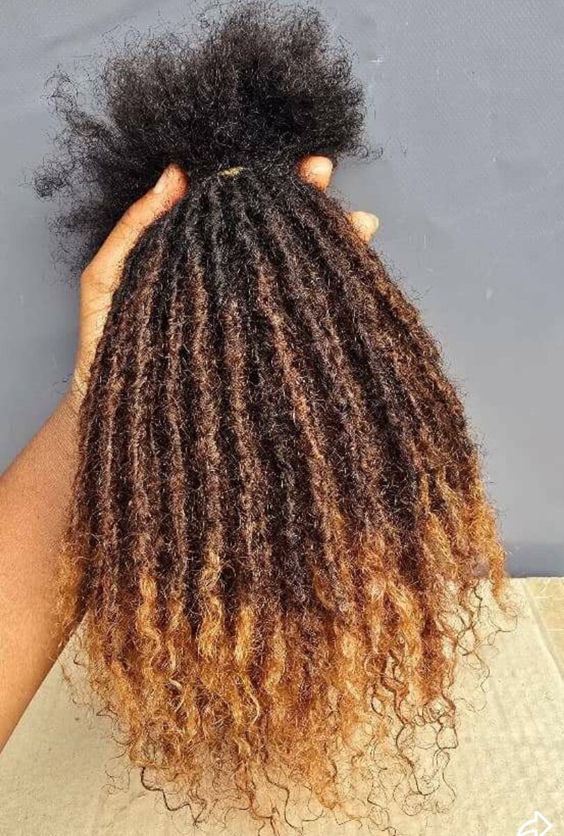 Extensions bouclés ombrés