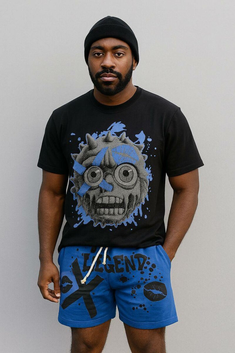 Ensemble T-shirts et Shorts Graphiques Homme