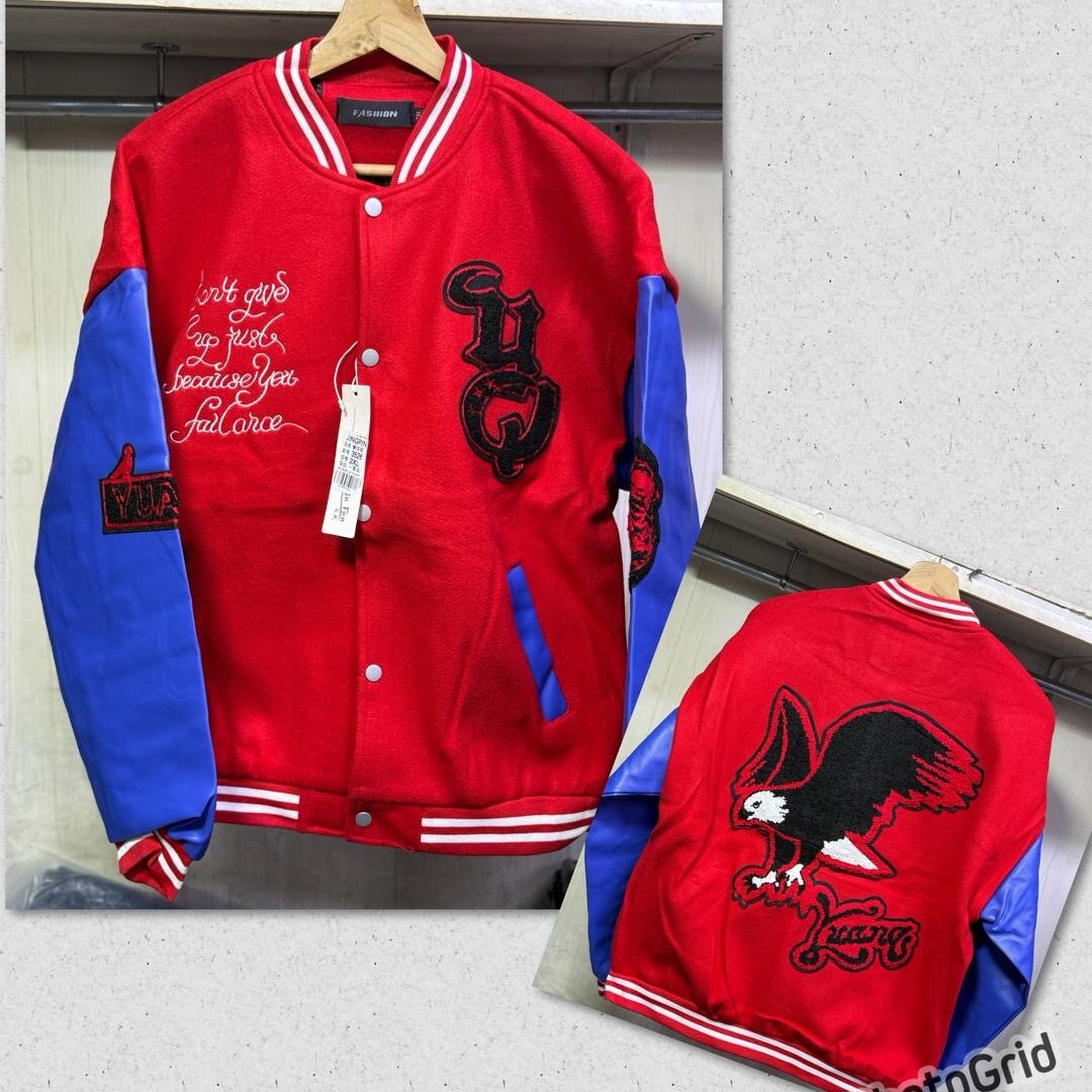 Blouson varsity patchwork