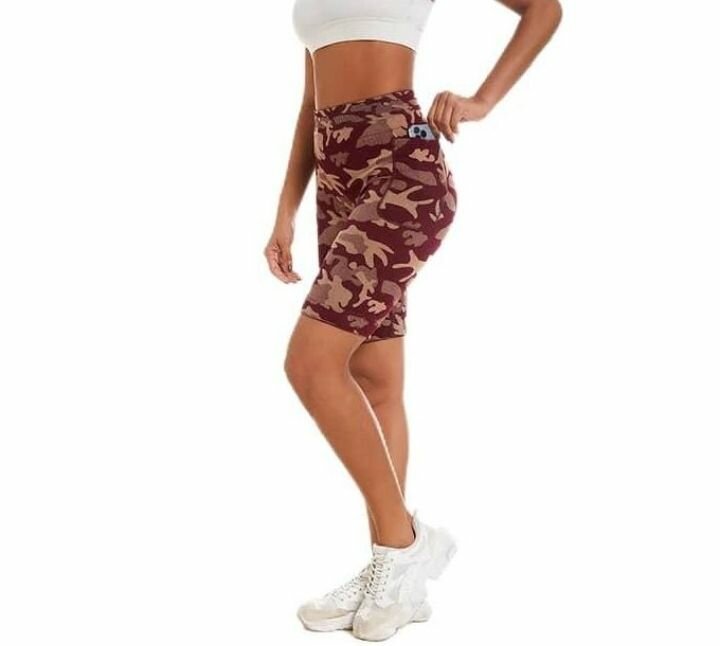 Ladies Gym Yoga / Biker Shorts With Pocket