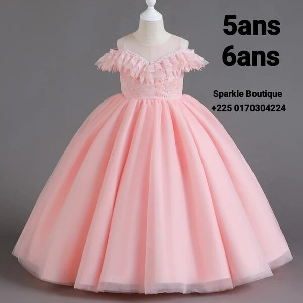 Robe Princesse Fille 5-6 Ans