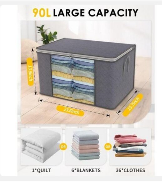 Grand sac de rangement 90L