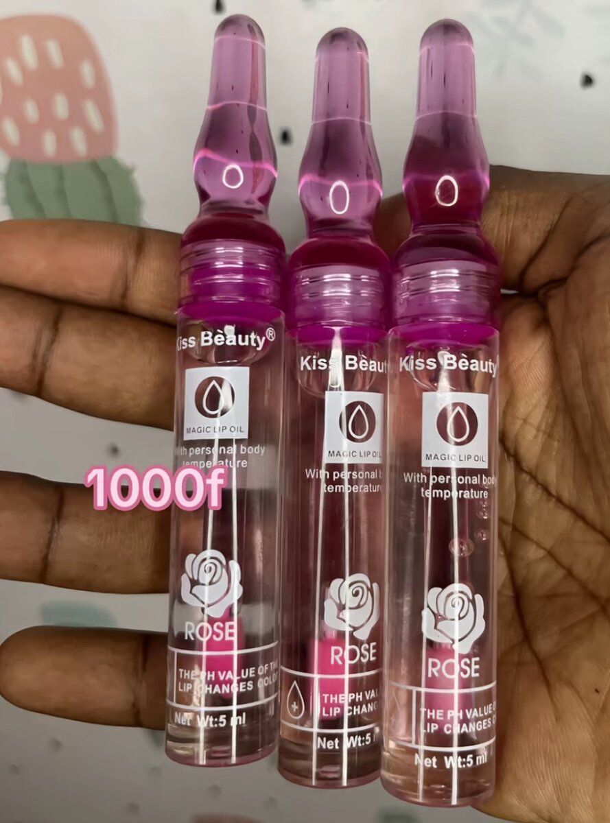 Kiss Beauty Huile à Lèvres Rose