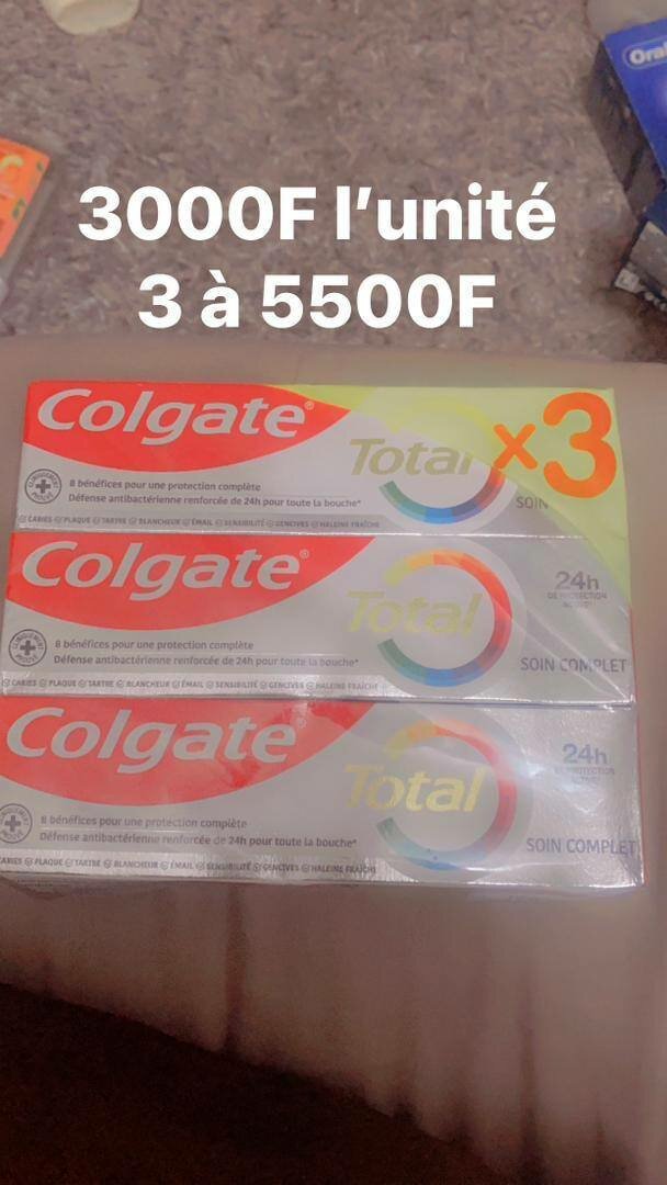 Dentifrice Colgate Total x3