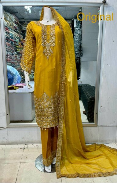 Embroidery suit