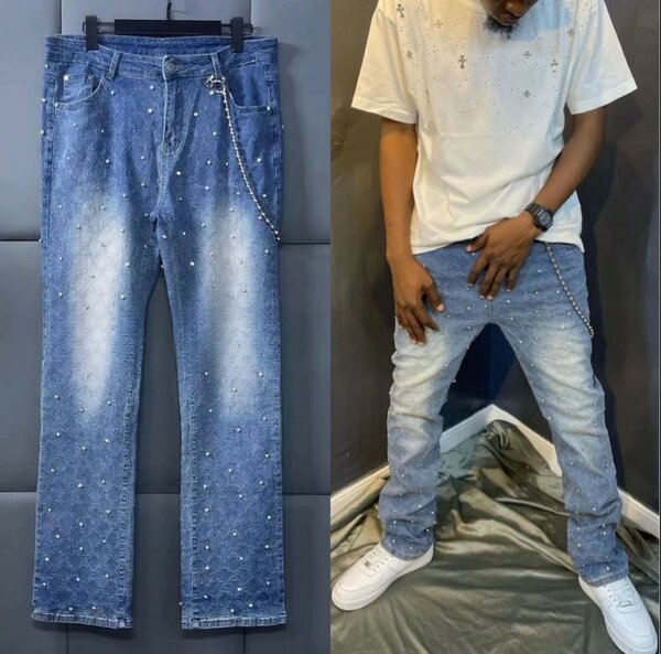 Jean homme tendance imprimé