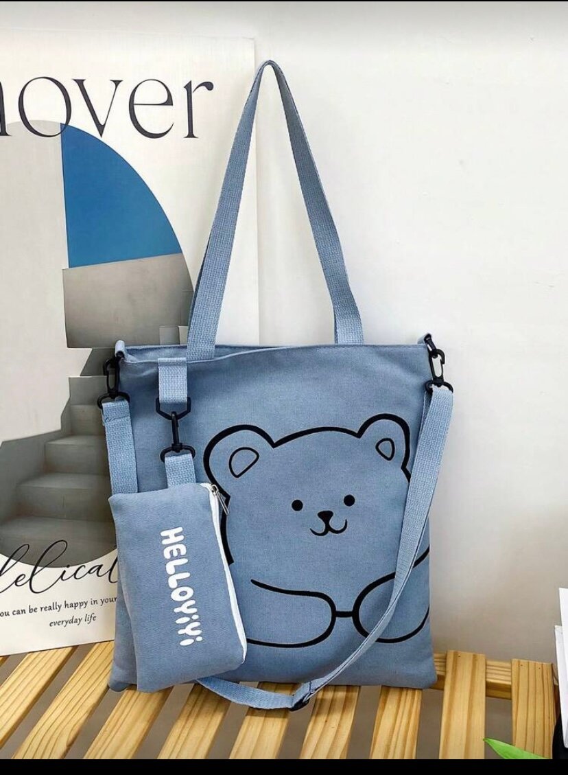Sac en toile ourson mignon