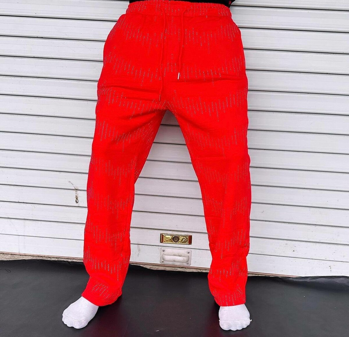 Pantalon de sport rouge vif
