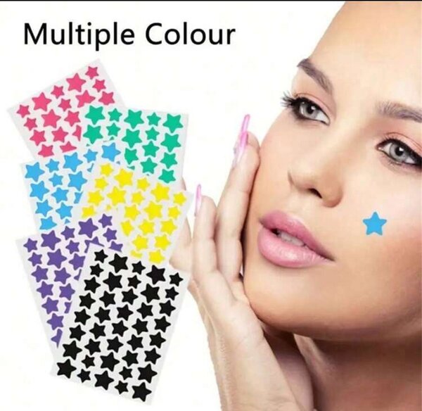 Autocollants Étoiles Visage Adhésifs