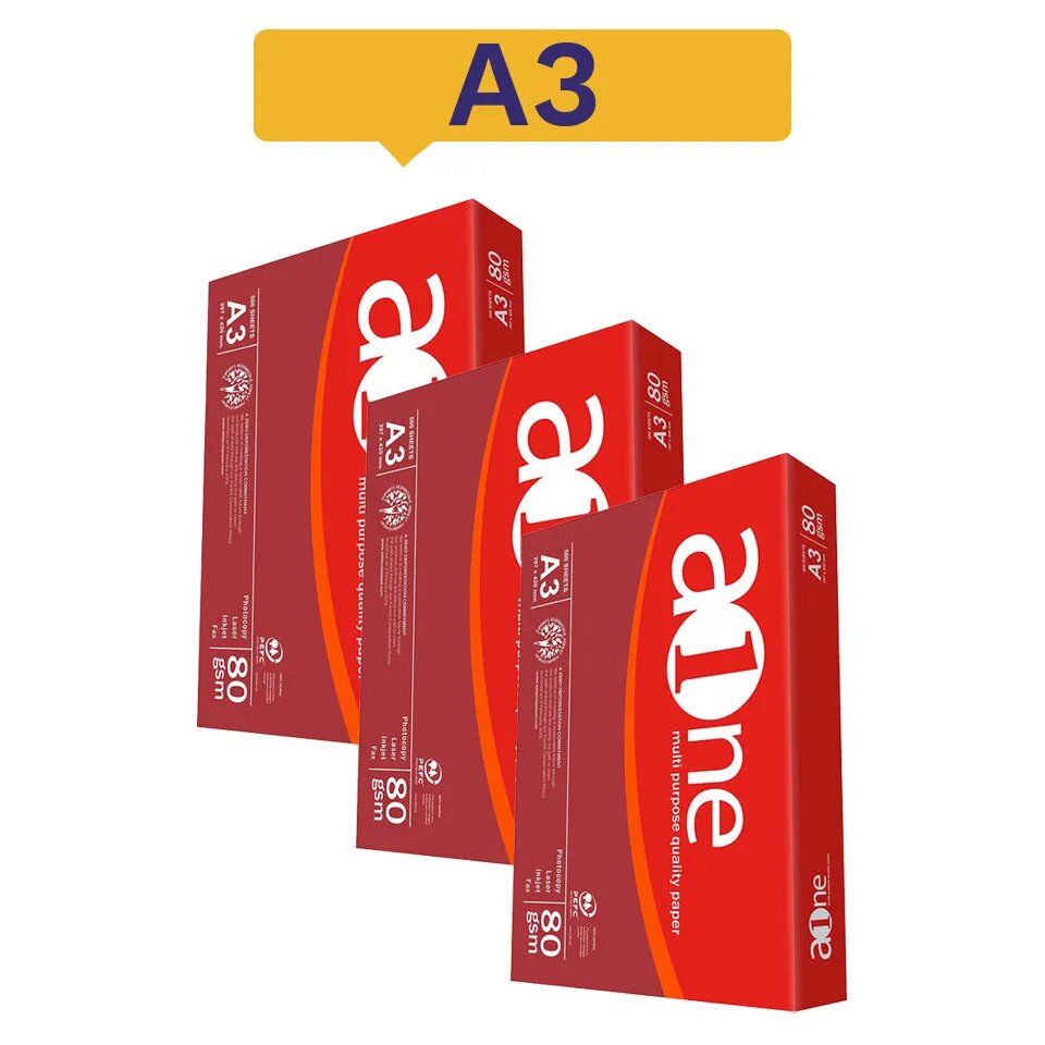 Carton de 05rames de papier A3
