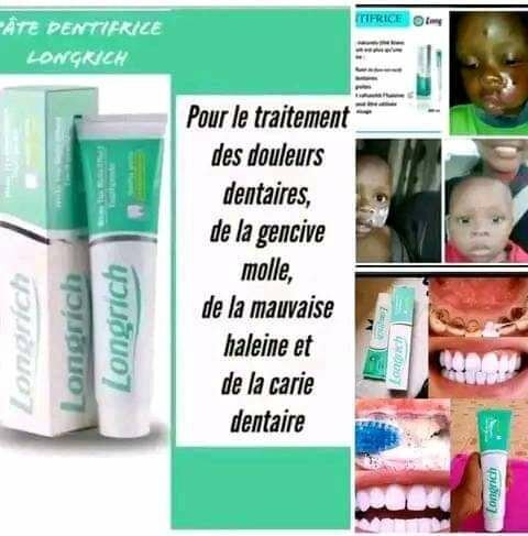 La pâte dentifrices longrich