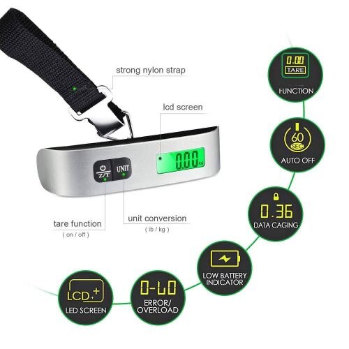 Pèse-bagage numérique portable