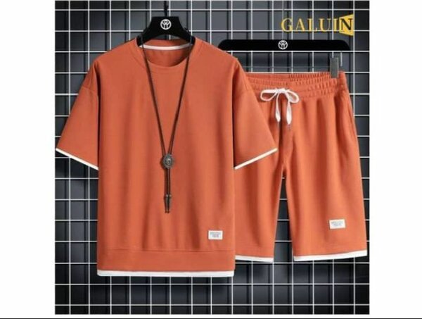 Ensemble Décontracté Orange Homme