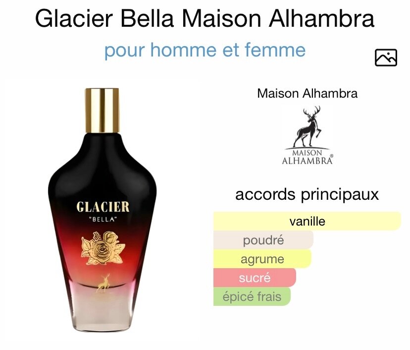 Parfum Glacier Bella Unisexe